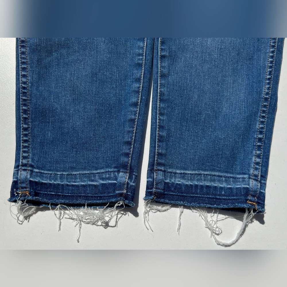 Madewell Women's Distressed Skinny Jeans - Blue - Picture 3 of 10